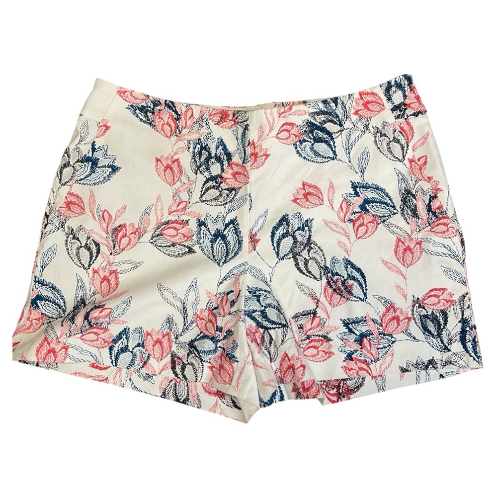 Banana Republic Pink and Blue Floral Women's Shorts